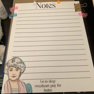 Handmade Golden Girls Notepad / Stationary